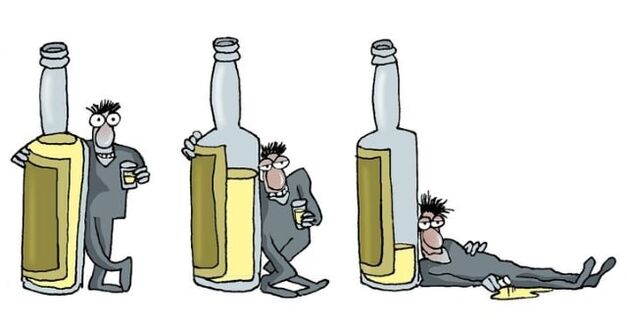 Stages of male alcoholism