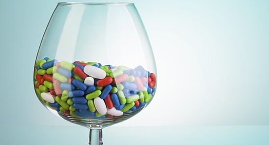 testing the compatibility of antibiotics and alcohol